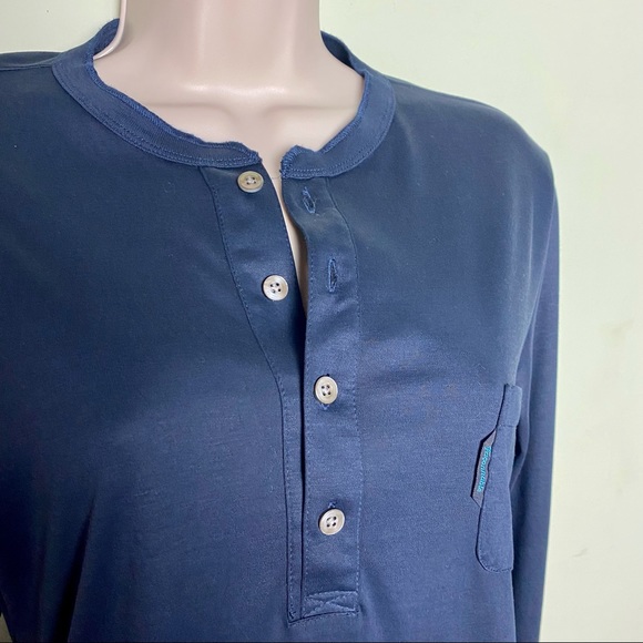Faconnable Navy Henley Style Shirt - Picture 3 of 8